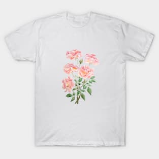 pink rose watercolor 2021 T-Shirt